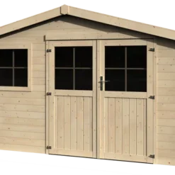 Abri de jardin bois – 12,54 m² – Épaisseur 34 mm